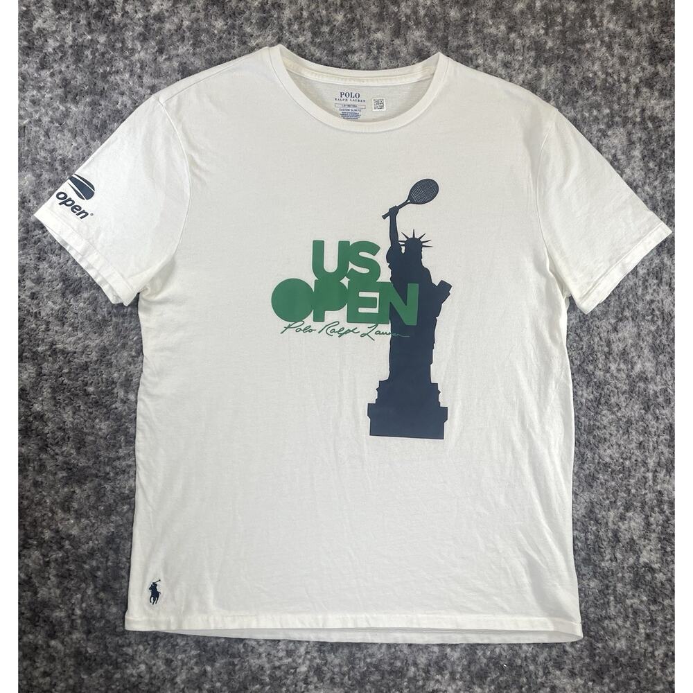 Polo Ralph Lauren US Open Statue of Liberty Graphic Tee White Mens L